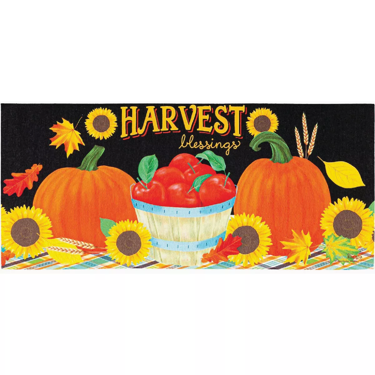 Evergreen Harvest Blessing Pumpkins Sassafras Switch Mat
