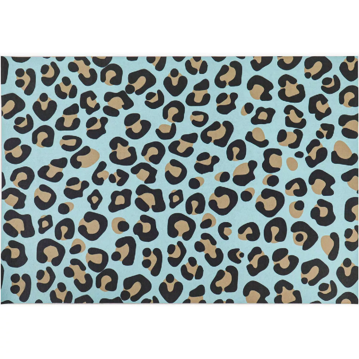Evergreen Blue Animal Print Layering Mat