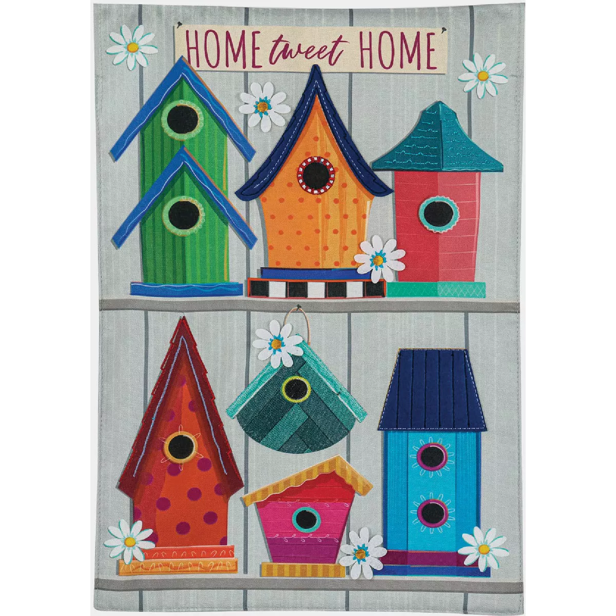 Evergreen Ornate Birdhouses Garden Linen Flag - photo 2