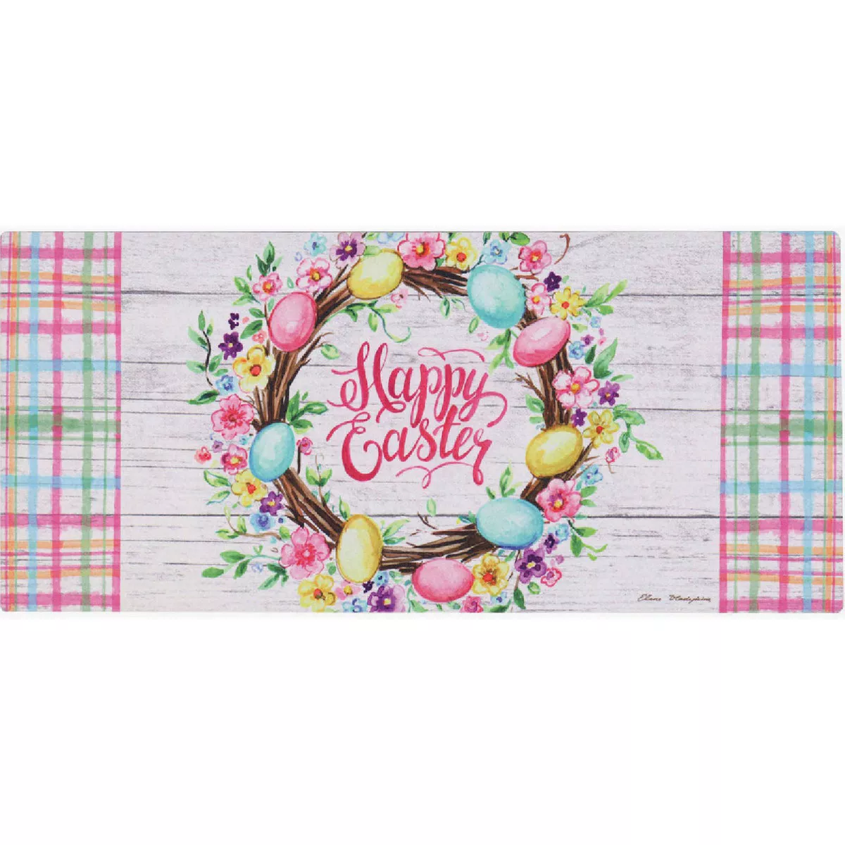 Evergreen Easter Floral Wreath Sassafras Switch Mat