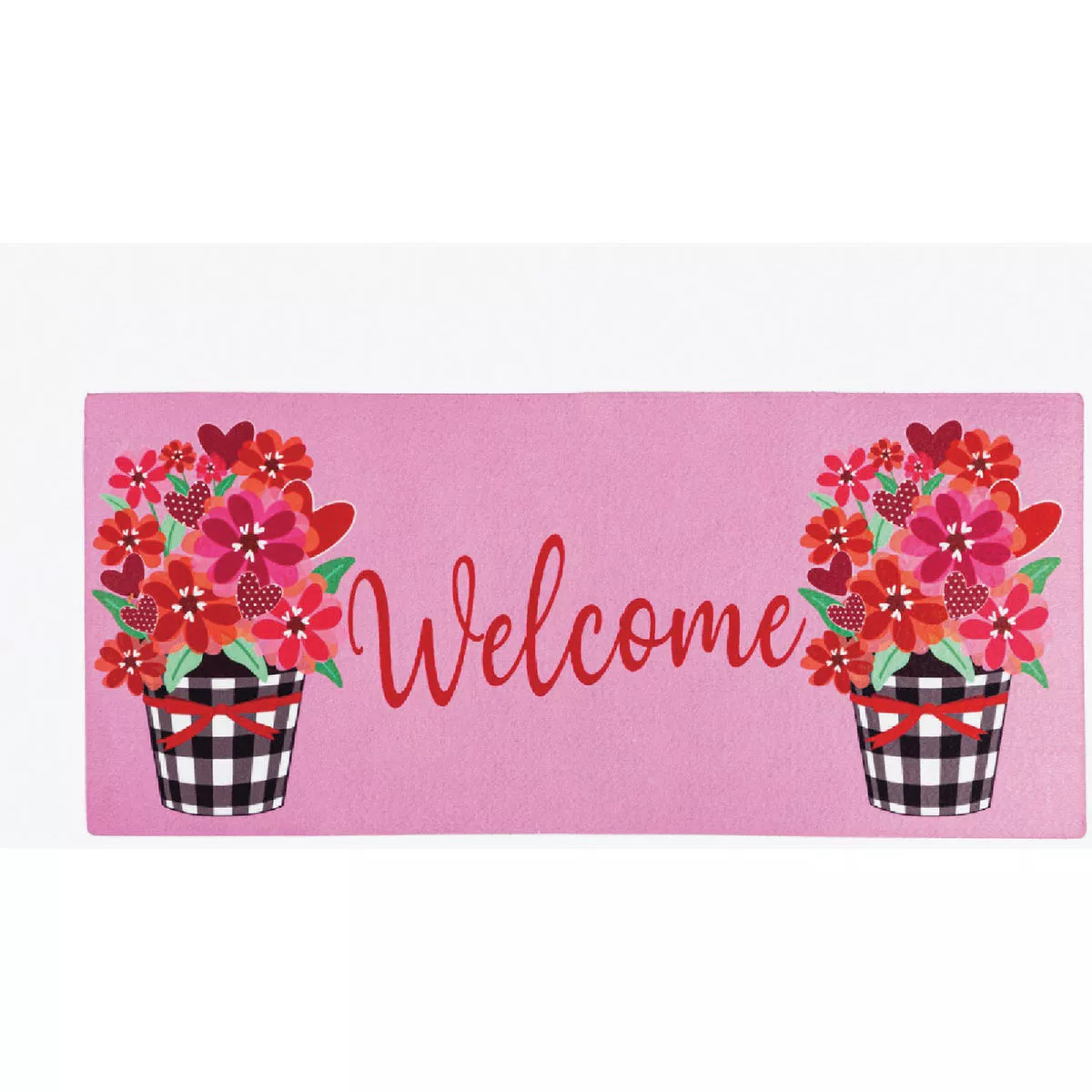 Evergreen Buffalo Check Flower Pot Sassafras Switch Mat
