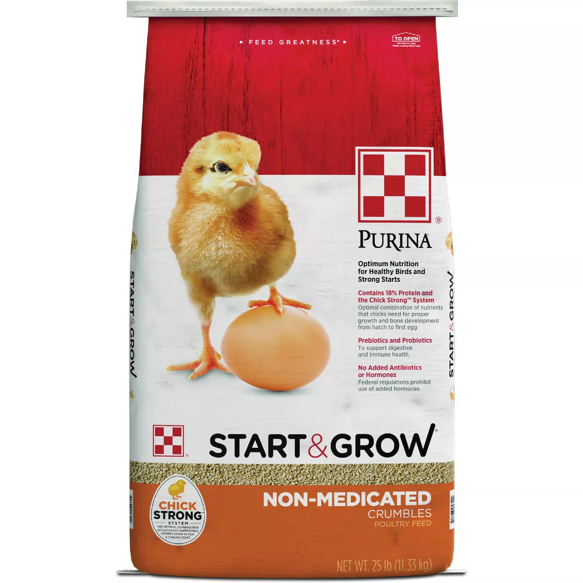 Purina 25 Lb. Start & Grow Non-Medicated Chicken Feed Crumbles