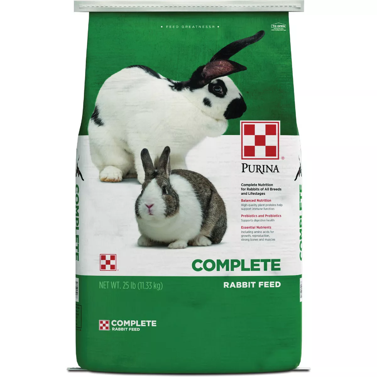Purina 25 Lb. Complete Rabbit Food Pellets