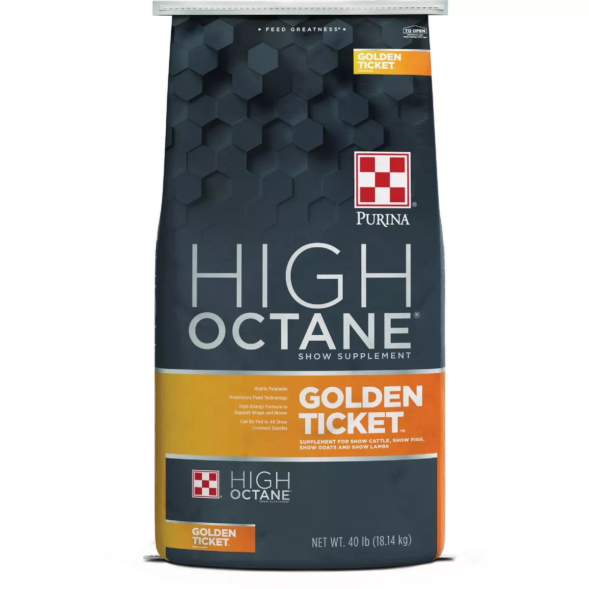 Purina 40 Lb. High Octane Golden Ticket Supplement