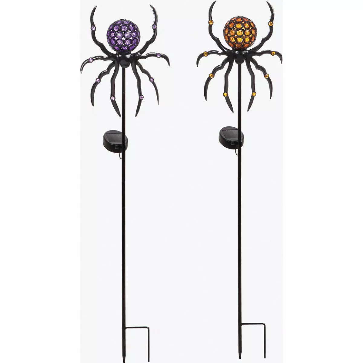 Evergreen 35 In. H Solar Spider Garden Stake Assortment (2-Pack)