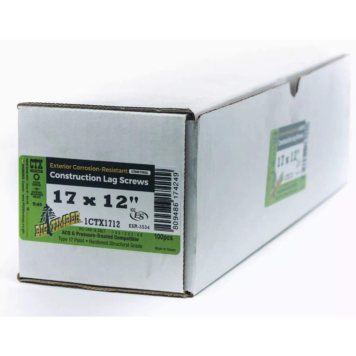 Big Timber #17 x 12 In. Structure Screw (50 Ct.)