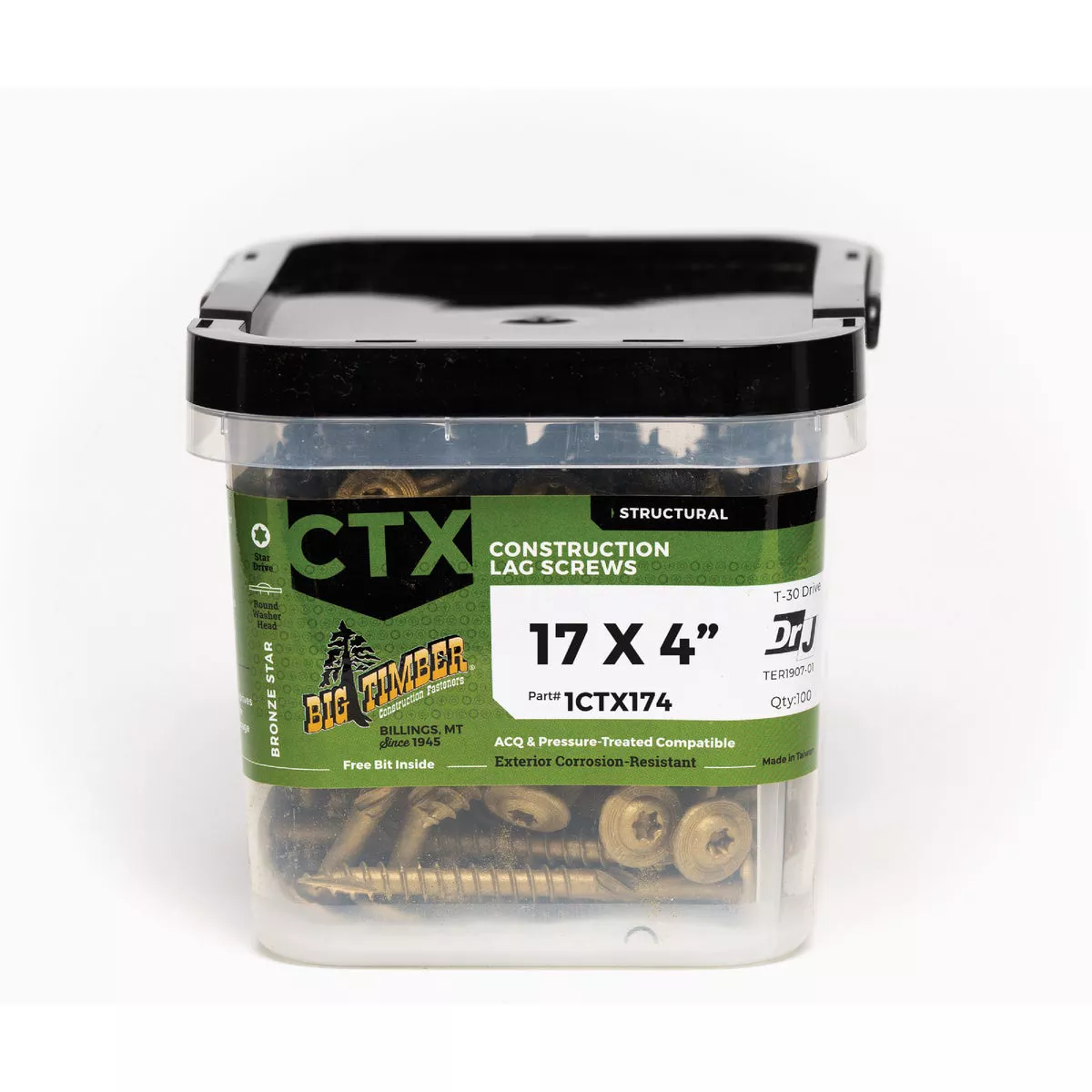 Big Timber #17 x 4 In. Structure Screw (100 Ct.)-