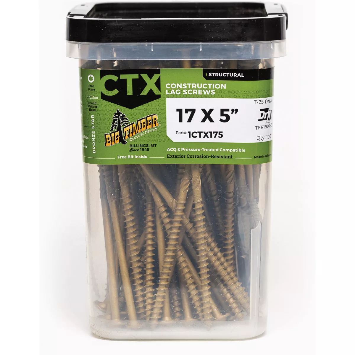 Big Timber #17 x 5 In. Structure Screw (100 Ct.)
