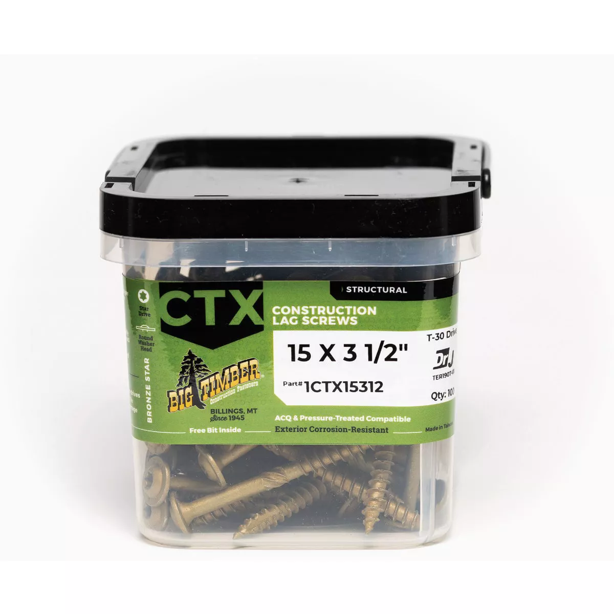 Big Timber #15 x 3-1/2 In. Structure Screw (100 Ct.)