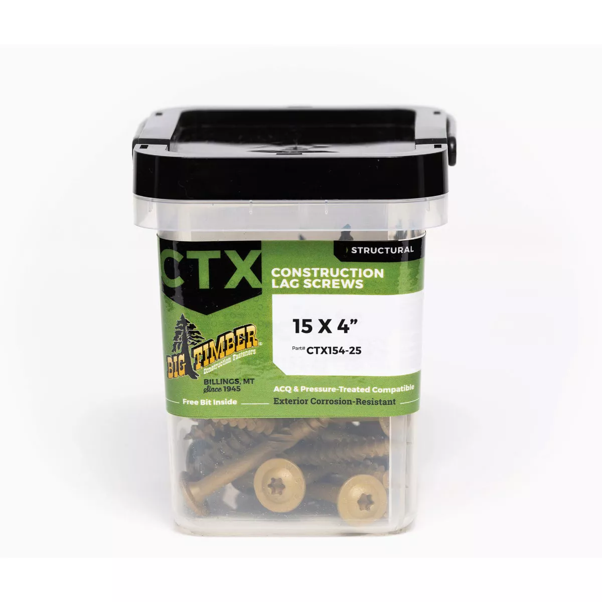 Big Timber #15 x 4 In. Structure Screw (25 Ct.)