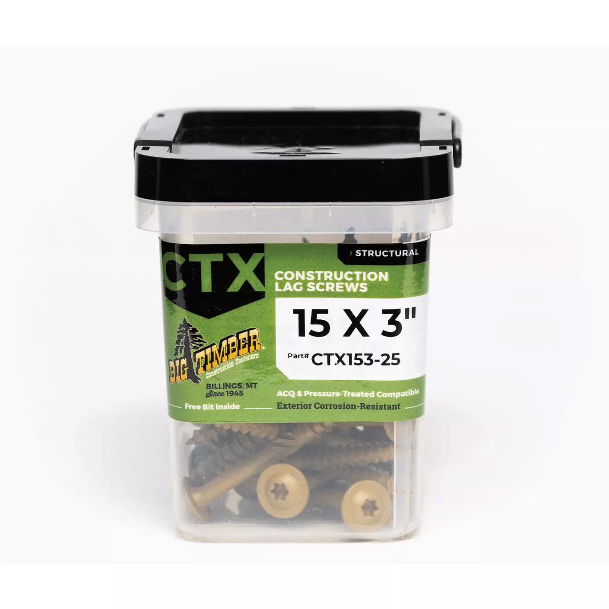 Big Timber #15 x 3 In. Structure Screw (25 Ct.)