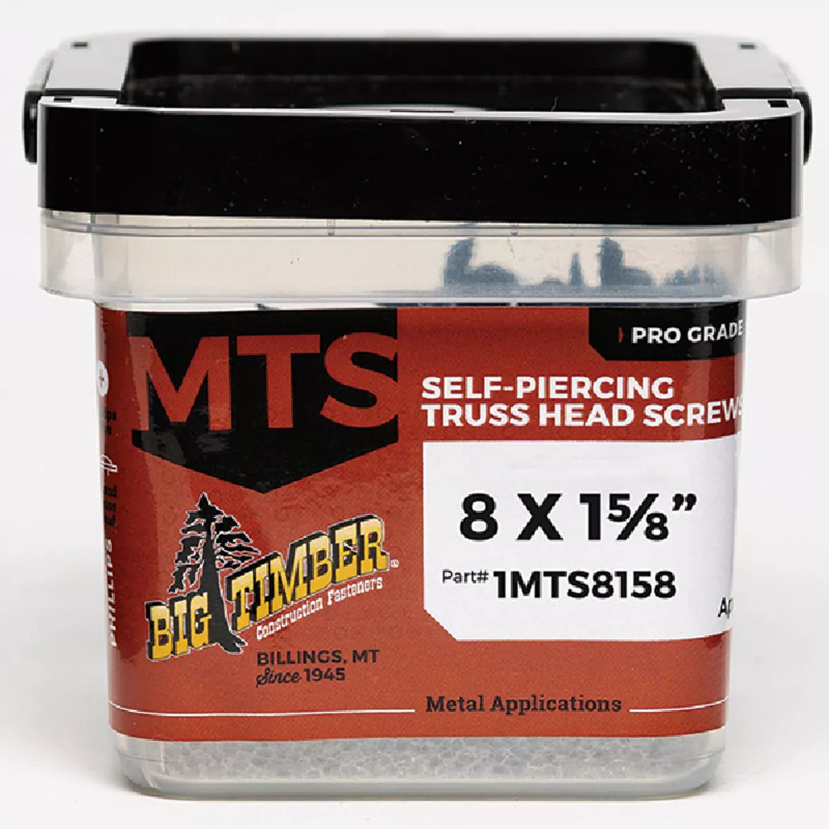 Big Timber #8 x 1-5/8 In. Modified Truss Head Self-Drilling Sheet Metal Screw (122 Ct., 1 Lb.)