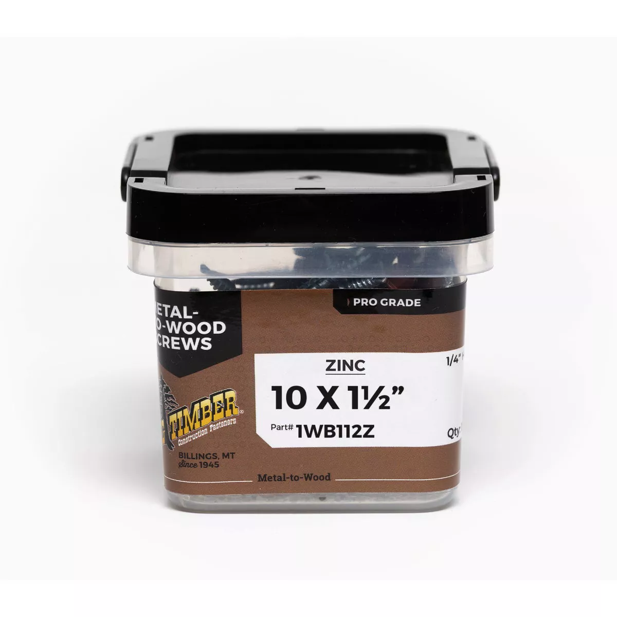 Big Timber #10 x 1-1/2 In. Zinc Washer Head Wood Screw (100 Ct.)