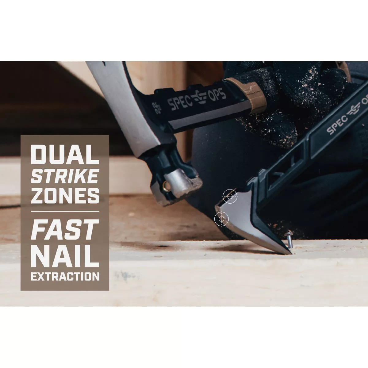 Spec Ops 11 In. High-Carbon Steel Nail Puller Cats Paw Pry Bar - photo 2