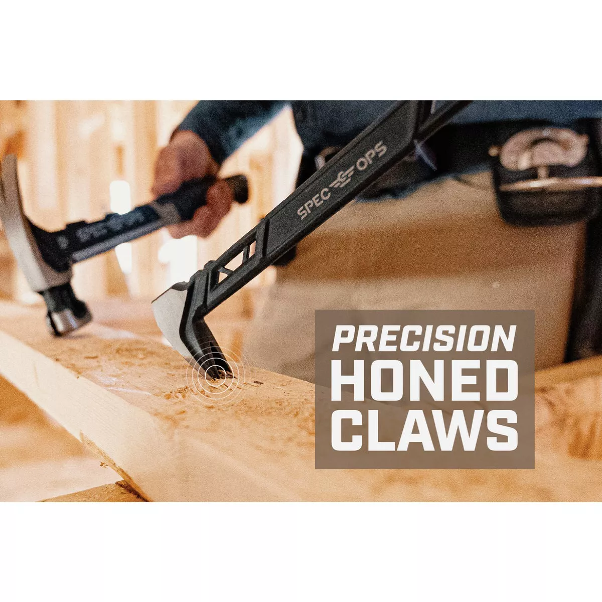 Spec Ops 11 In. High-Carbon Steel Nail Puller Cats Paw Pry Bar - photo 3