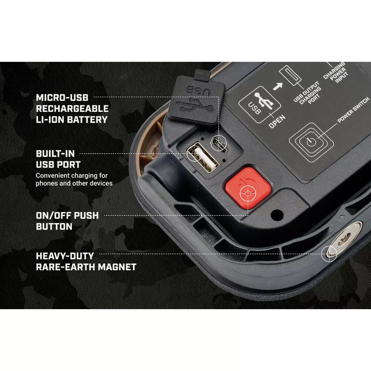 Spec Ops 800 Lm. LED Rechargeable Waterproof Work Light | True Value ...