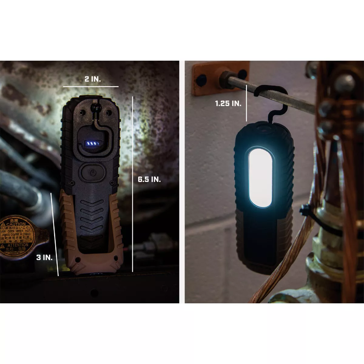 Spec Ops 2-in-1 150-400 Lm. LED Rechargeable Waterproof Work Light & Flashlight - photo 4