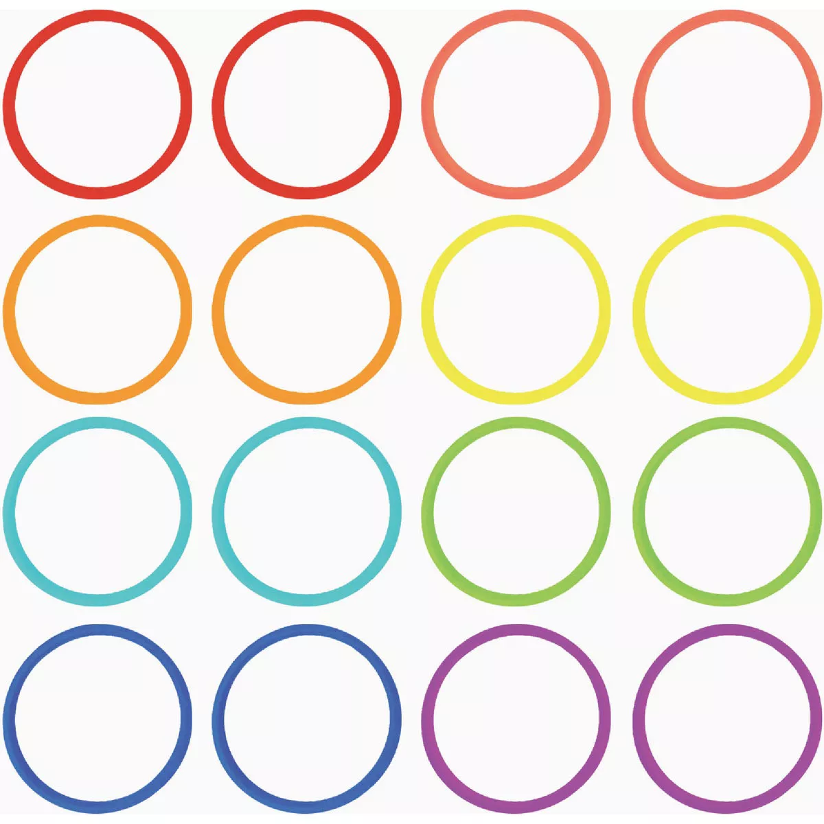 Wrap-It Storage Multi-Color Super-Stretch Silicone Bands - (16-Pack)