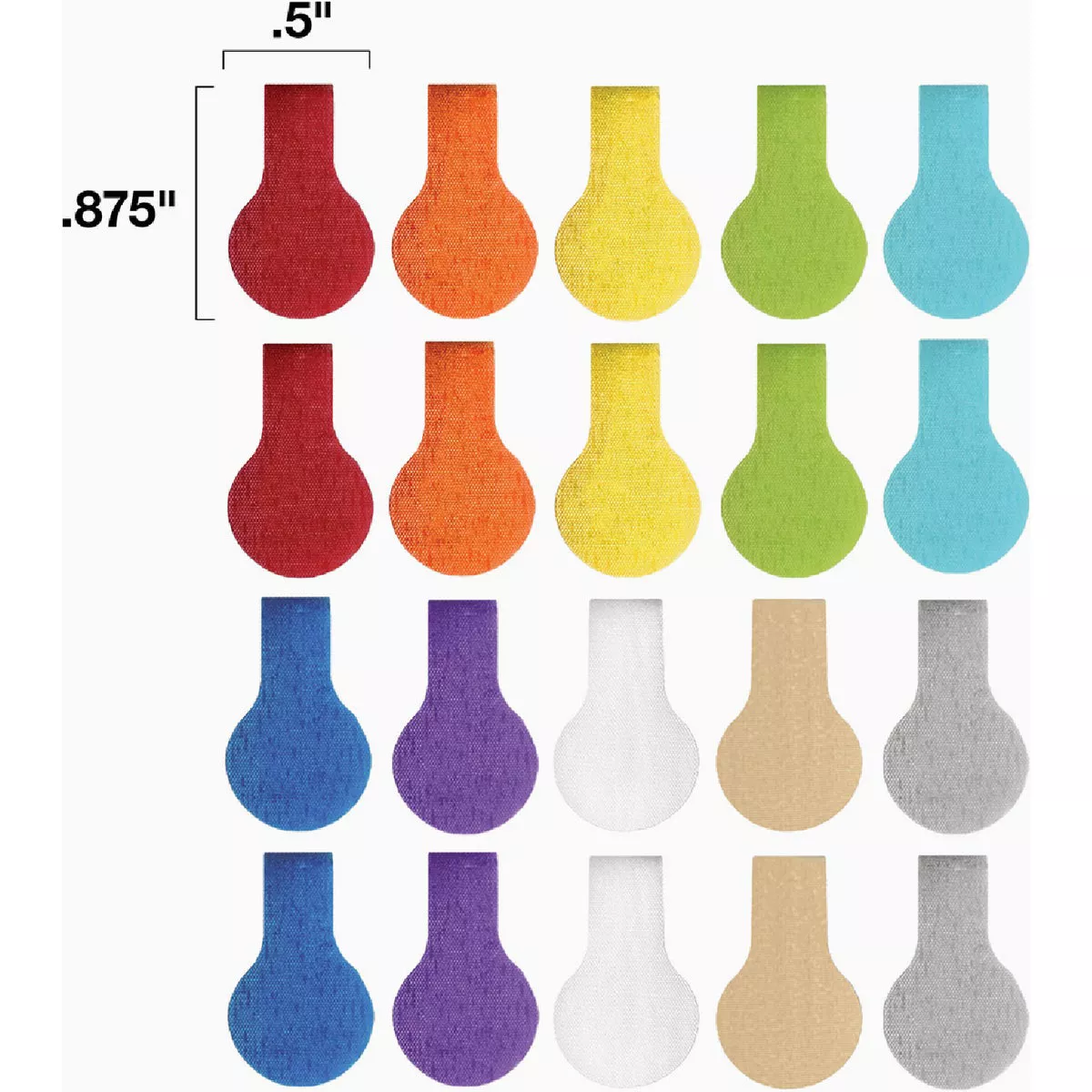 Wrap-It Storage Mini Multi-Color Cable Labels (20-Pack)