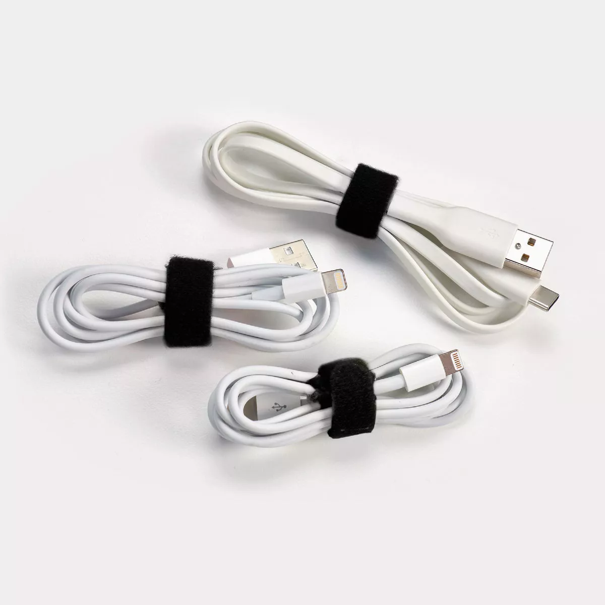 Wrap-It Storage 5 In. x 1/2 In. Black Self-Gripping Reusable Cable Ties (20-Pack) - photo 3