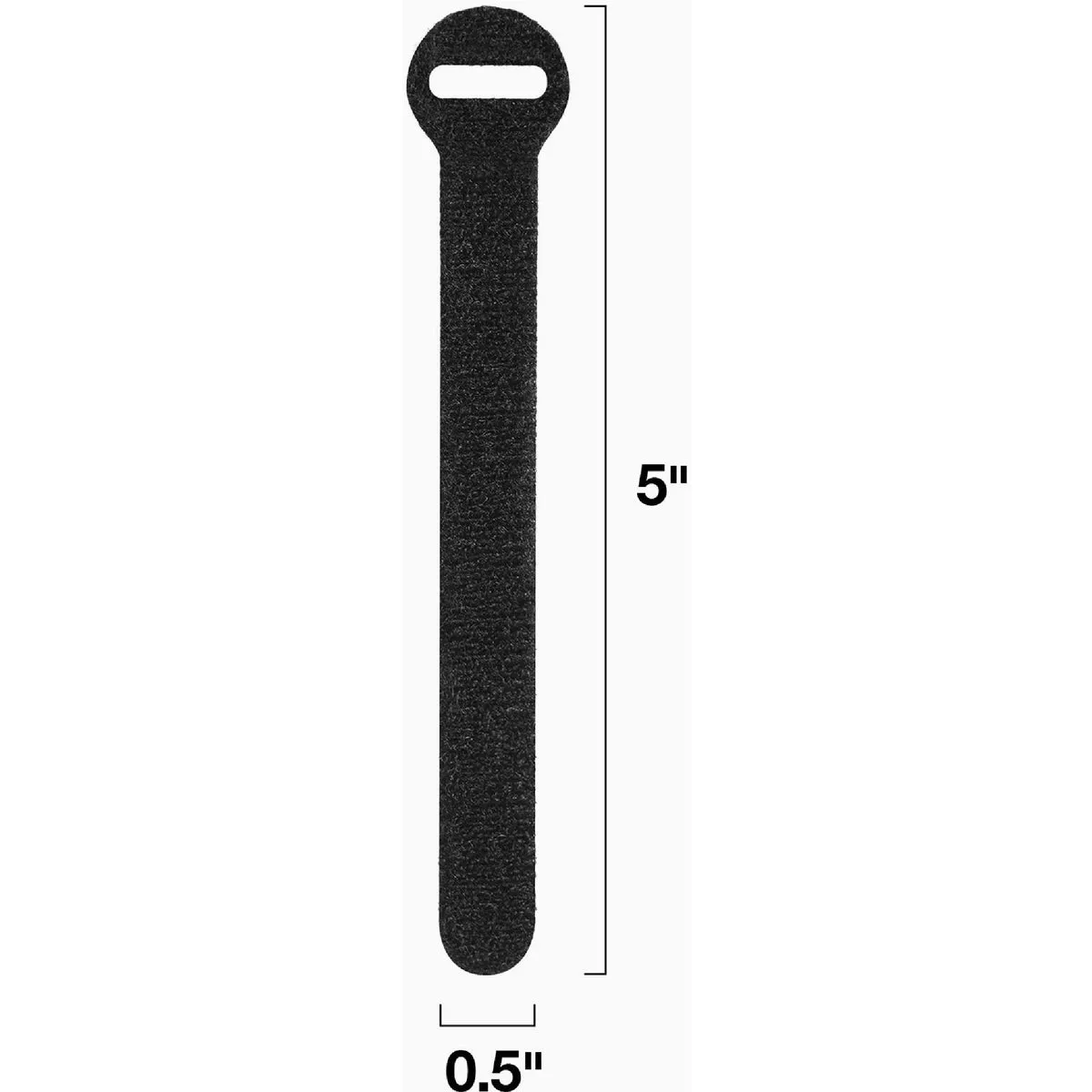 Wrap-It Storage 5 In. x 1/2 In. Black Self-Gripping Reusable Cable Ties (20-Pack) - photo 6