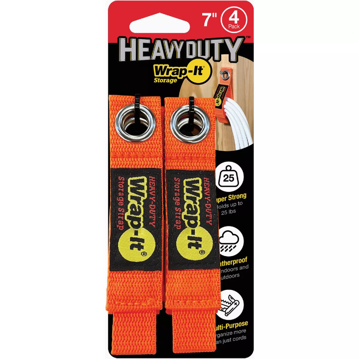 Wrap-It Storage 7 In. x 1 In. Heavy-Duty Straps (4-Pack)- | True Value ...