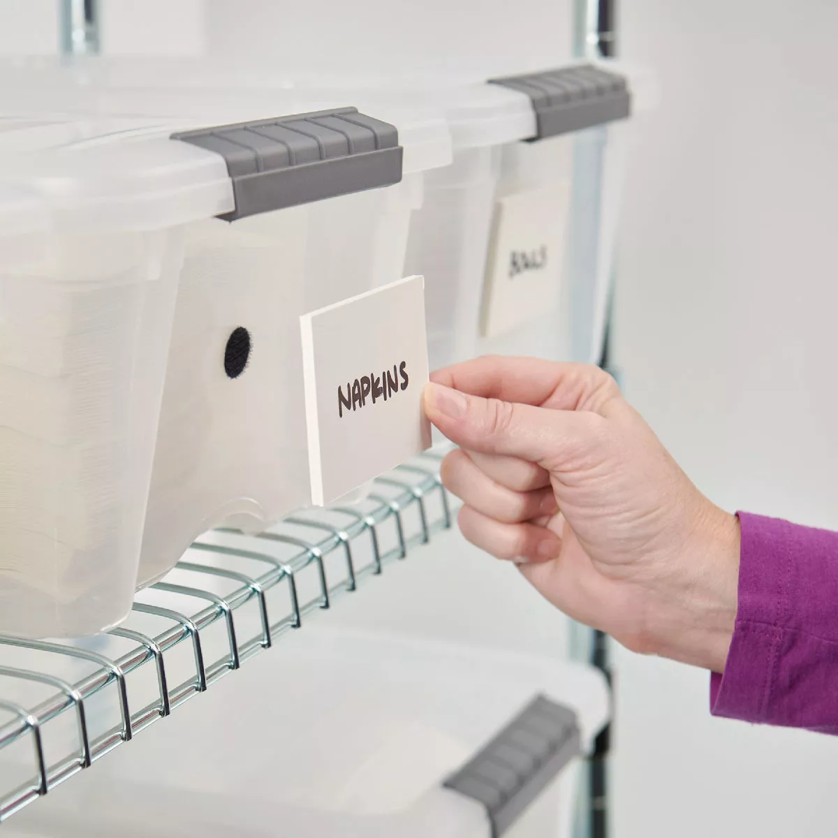 Wrap-It Storage Stik 'Em Dots 0.75 In. Black Round Adhesive Backed Dots (30-Pack) - photo 3