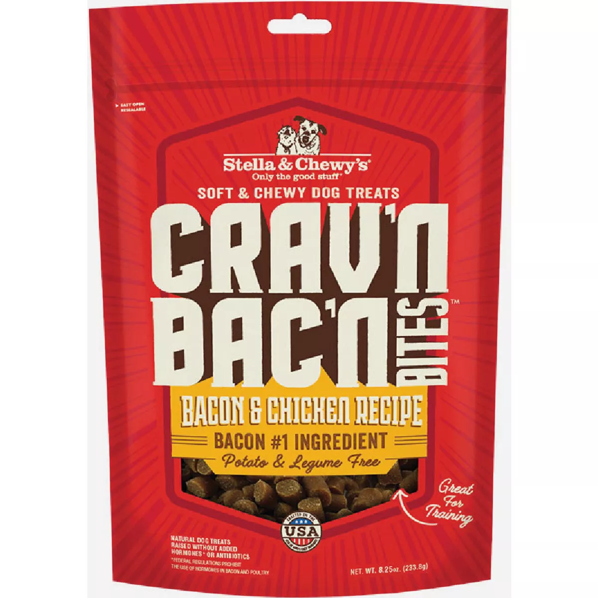 Stella & Chewy's 8.25 Oz. Chicken Crav'n Bac'n Dog Treat Bites