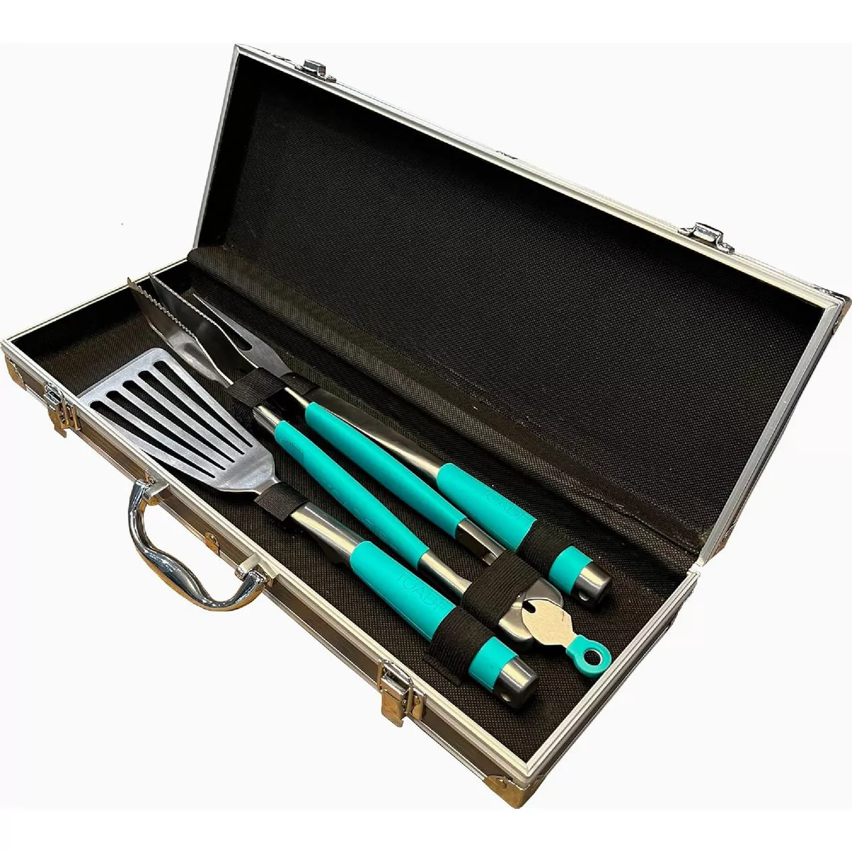 Toadfish Ultimate Grill Set with Carrying Case Tool Set (4 Piece)