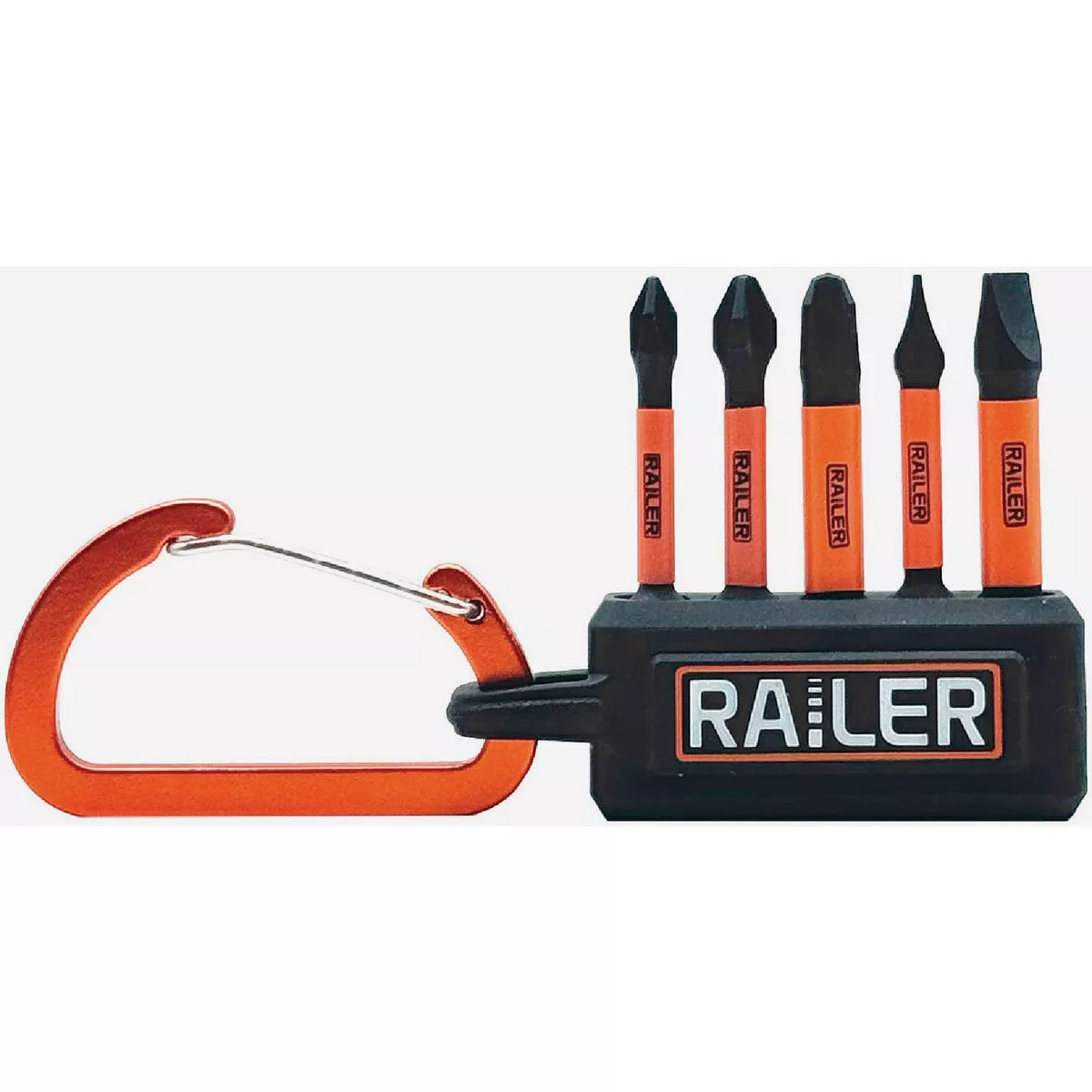Railer 2 In. Phillips + Slotted Micro Bitrail Set with (5) Impact ...
