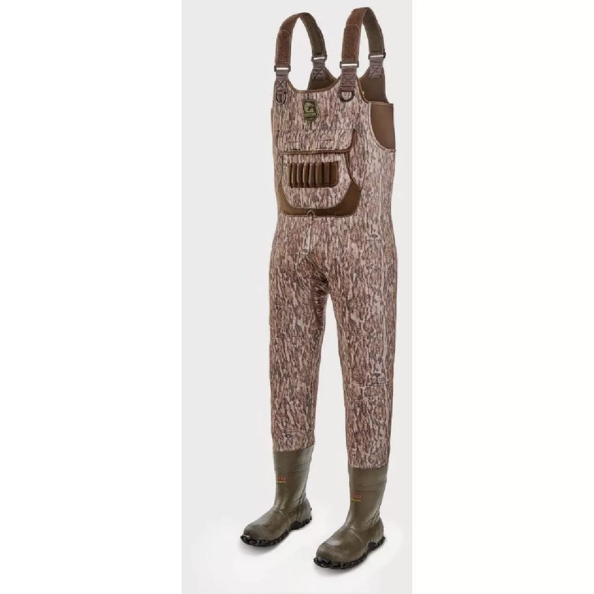 Gator Waders Men's Long 10 Mossy Oak Bottomland Neoprene Shadow Waders