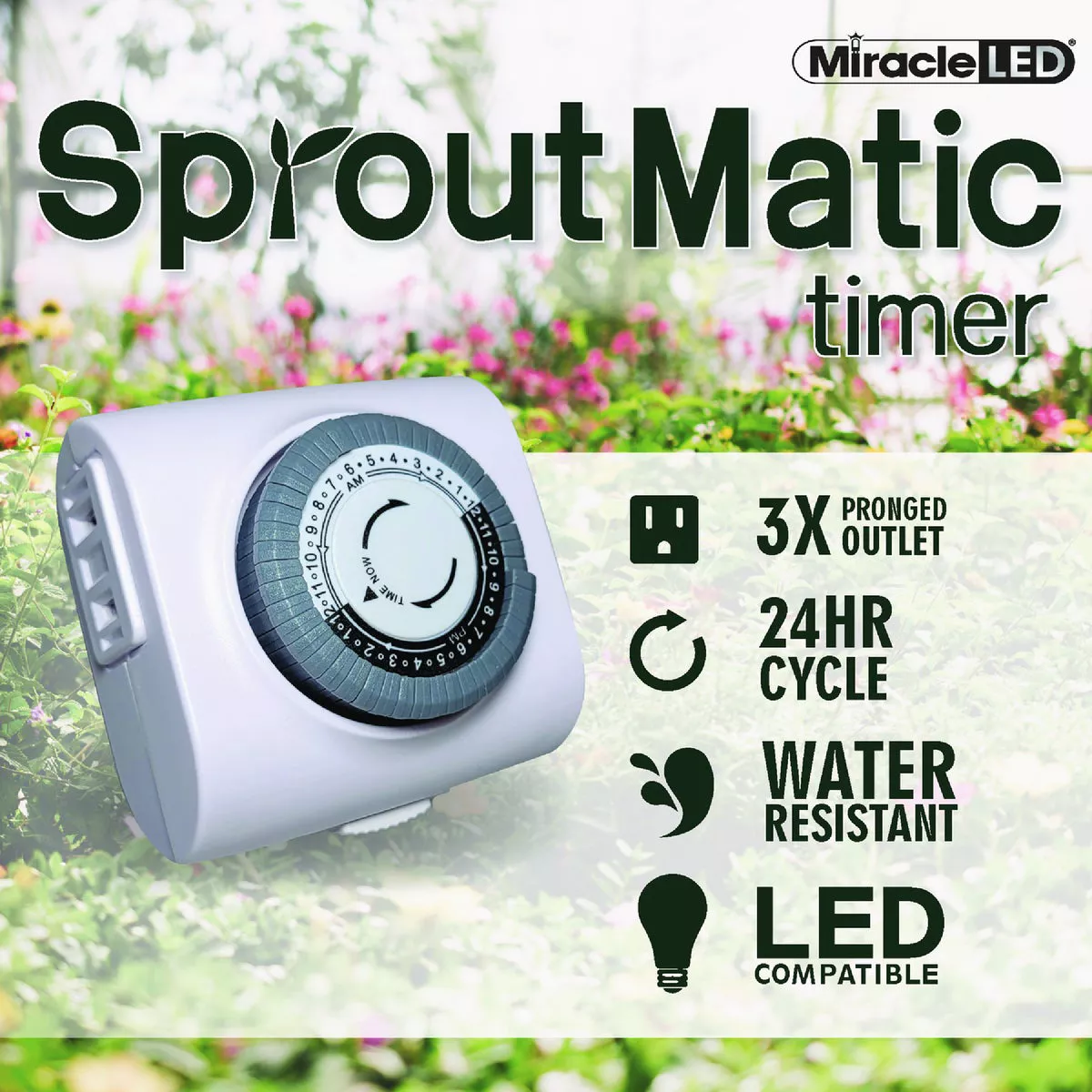 Miracle LED Sproutmatic 2-Outlet 24 Hr. Grow Timer - photo 4