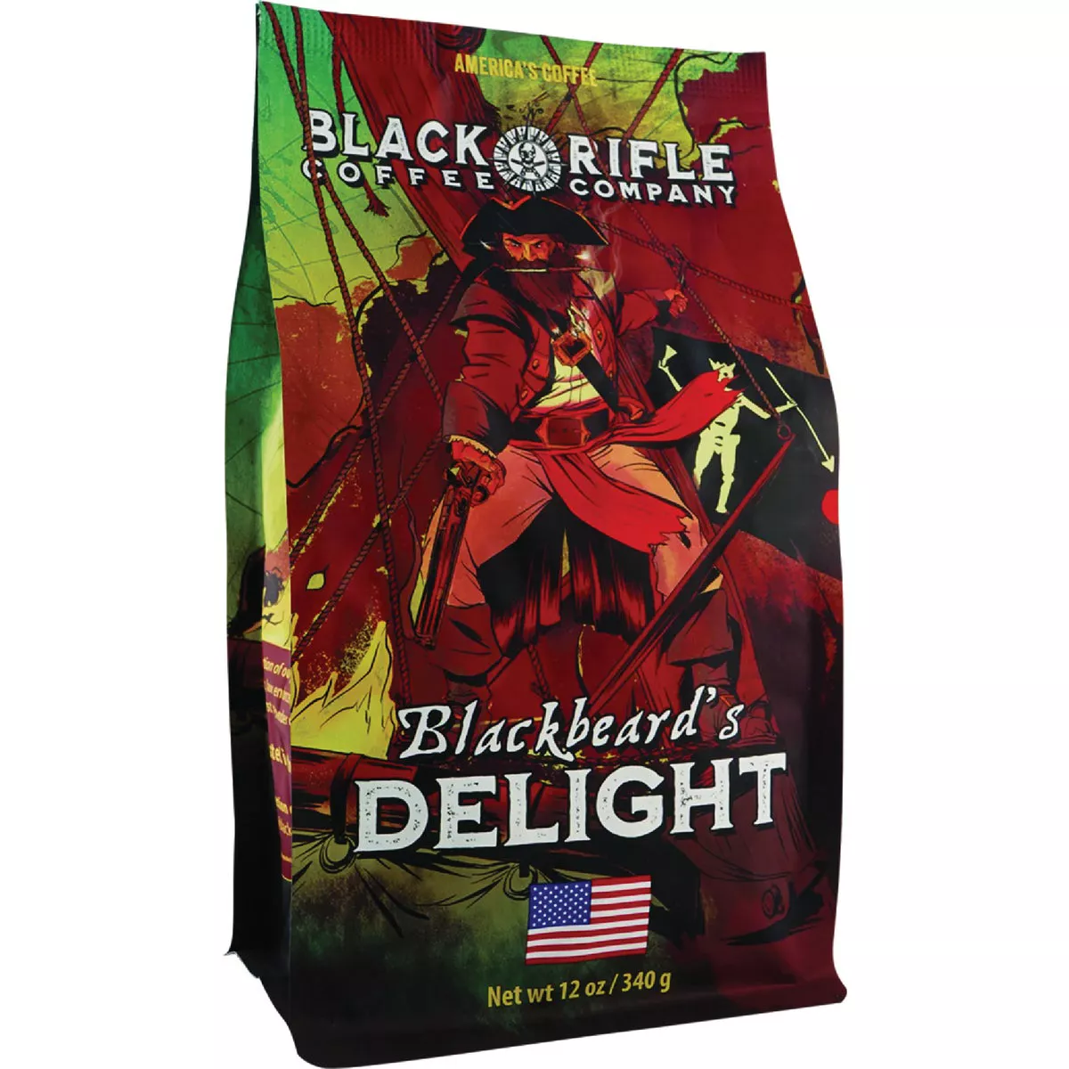 Black Rifle Coffee Company Blackbeard's Delight Dark Roast Ground Coffee, 12 Oz.