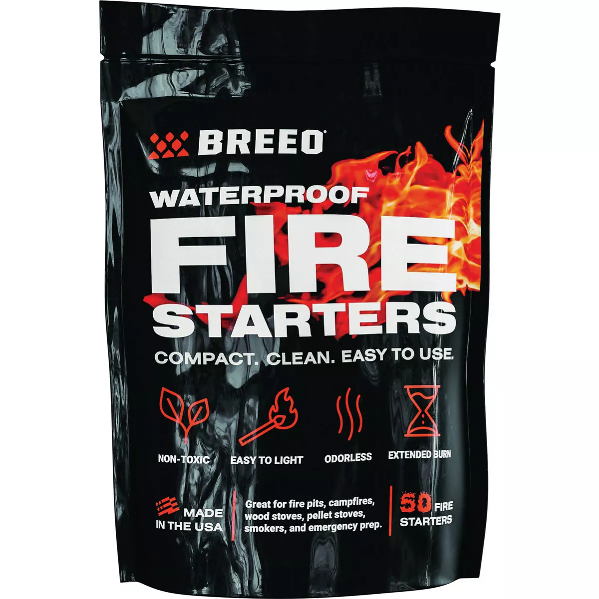 Breeo Waterproof Fire Starters (50-Pack)