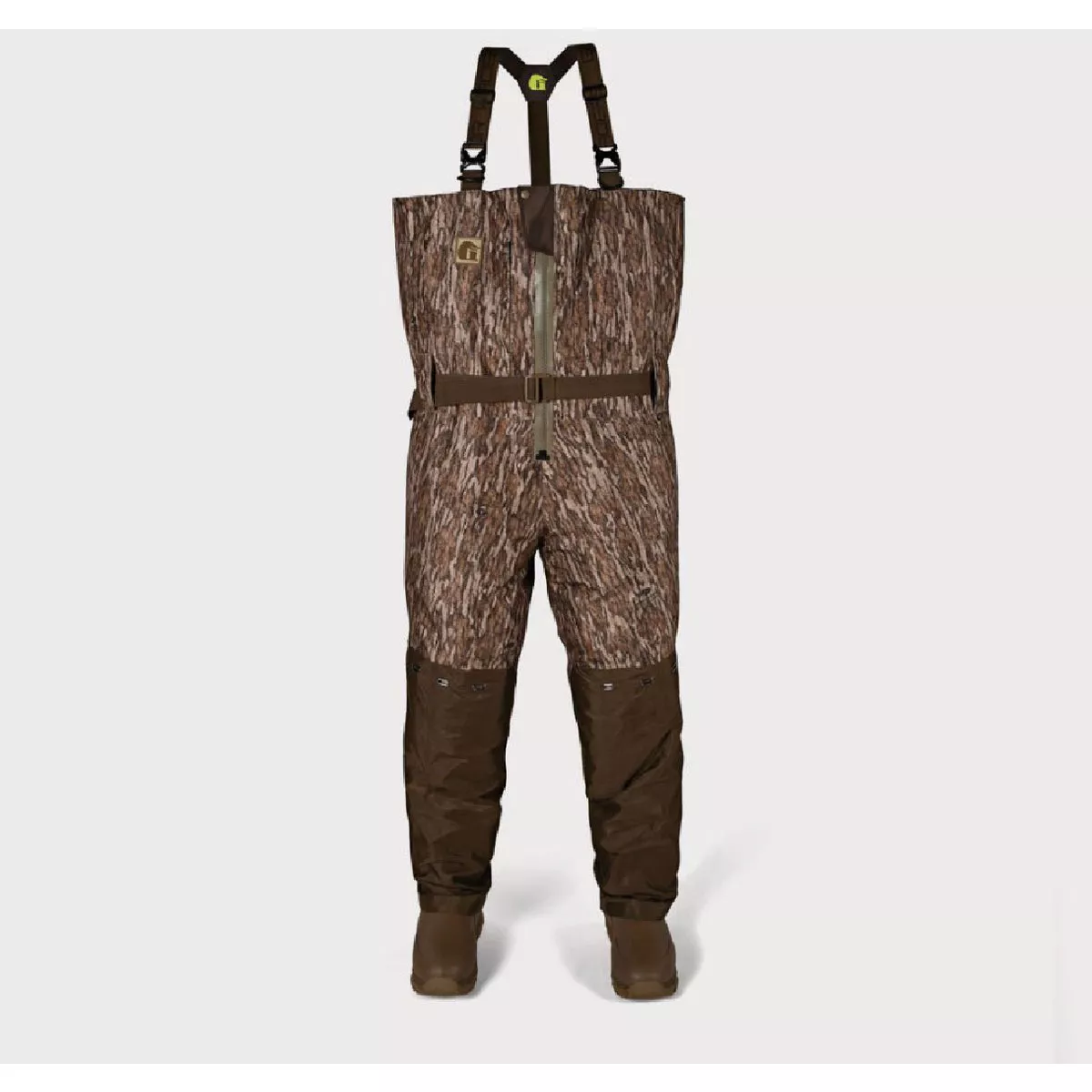 Gator Waders Men's Long 12 Mossy Oak Bottomland Omega Zip Wader