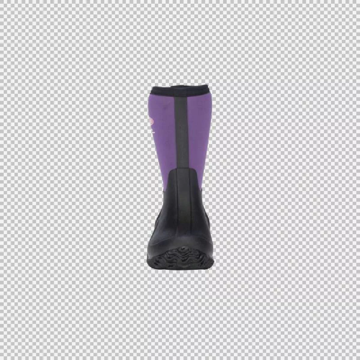Dryshod Youth's Black/Purple Tuffy Sport Rubber Boots, Size 2