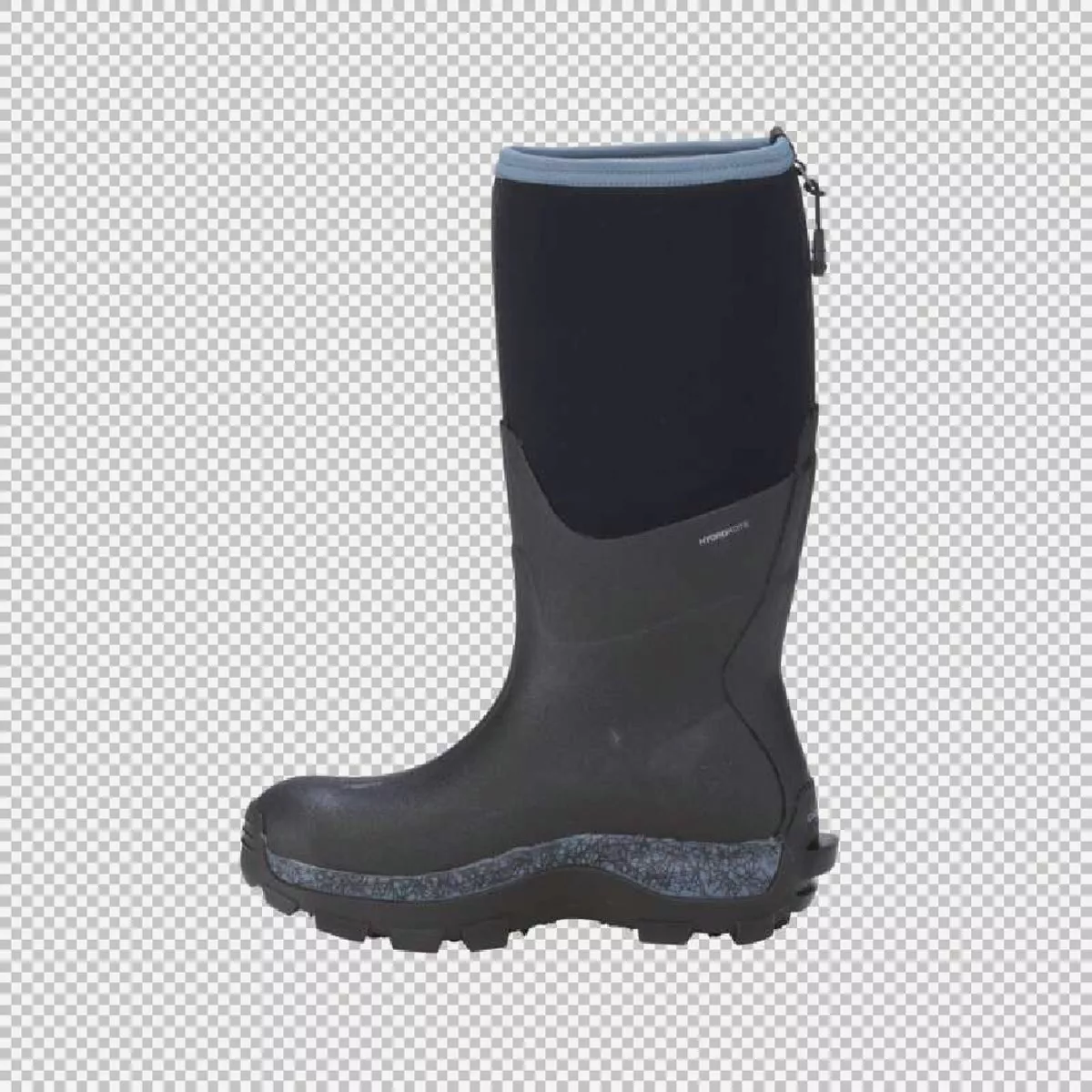 Dryshod Women's Black/Blue Arctic Storm Hi Rubber Boots, Size 9 - photo 4