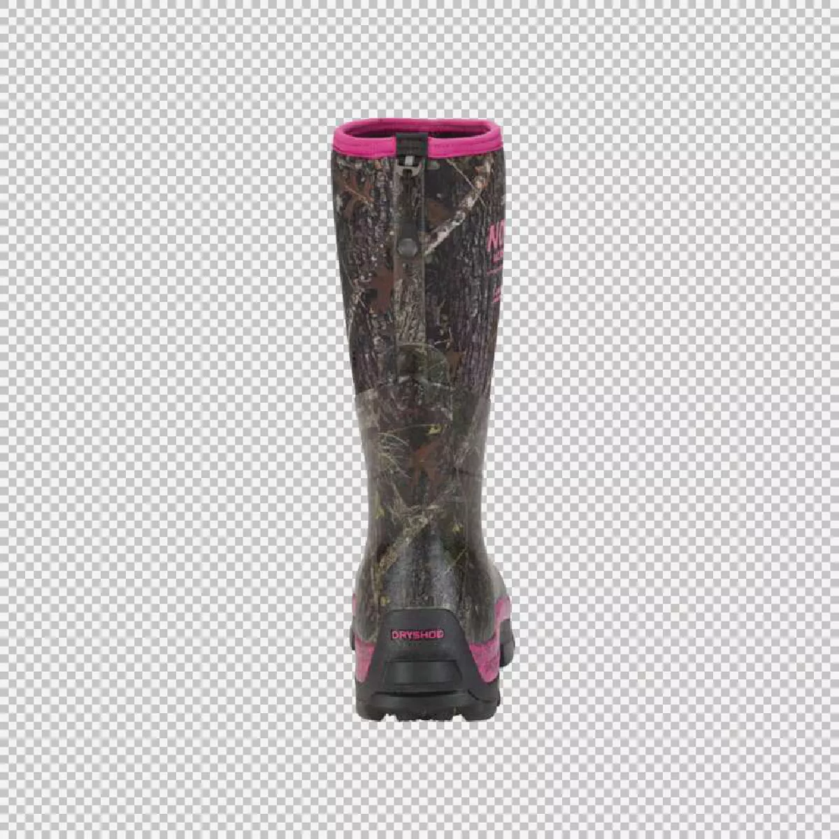Dryshod Women's Camo/Pink NoSho Ultra Hunt Rubber Boots, Size 10 - photo 3