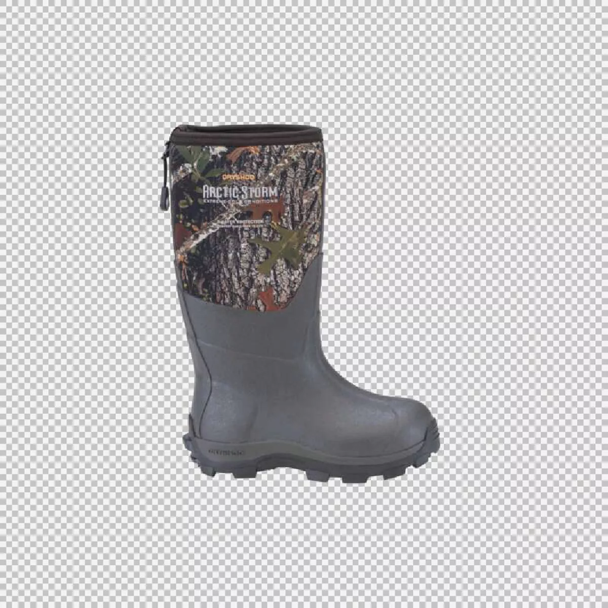 Dryshod Youth's Camo Arctic Storm Rubber Boots, Size 5 - photo 3