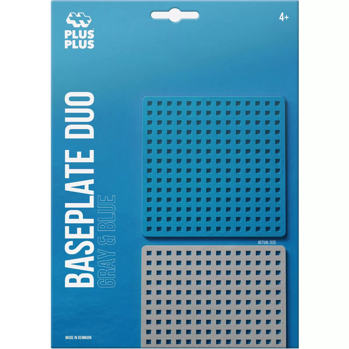 Plus-Plus Gray & Blue Baseplate Duo