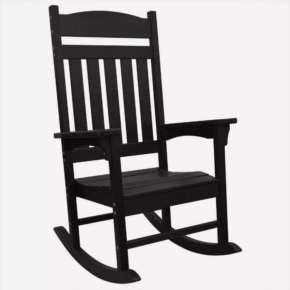 ECCB Outer Banks Poly Lumber Rocker, Black | True Value Hardware