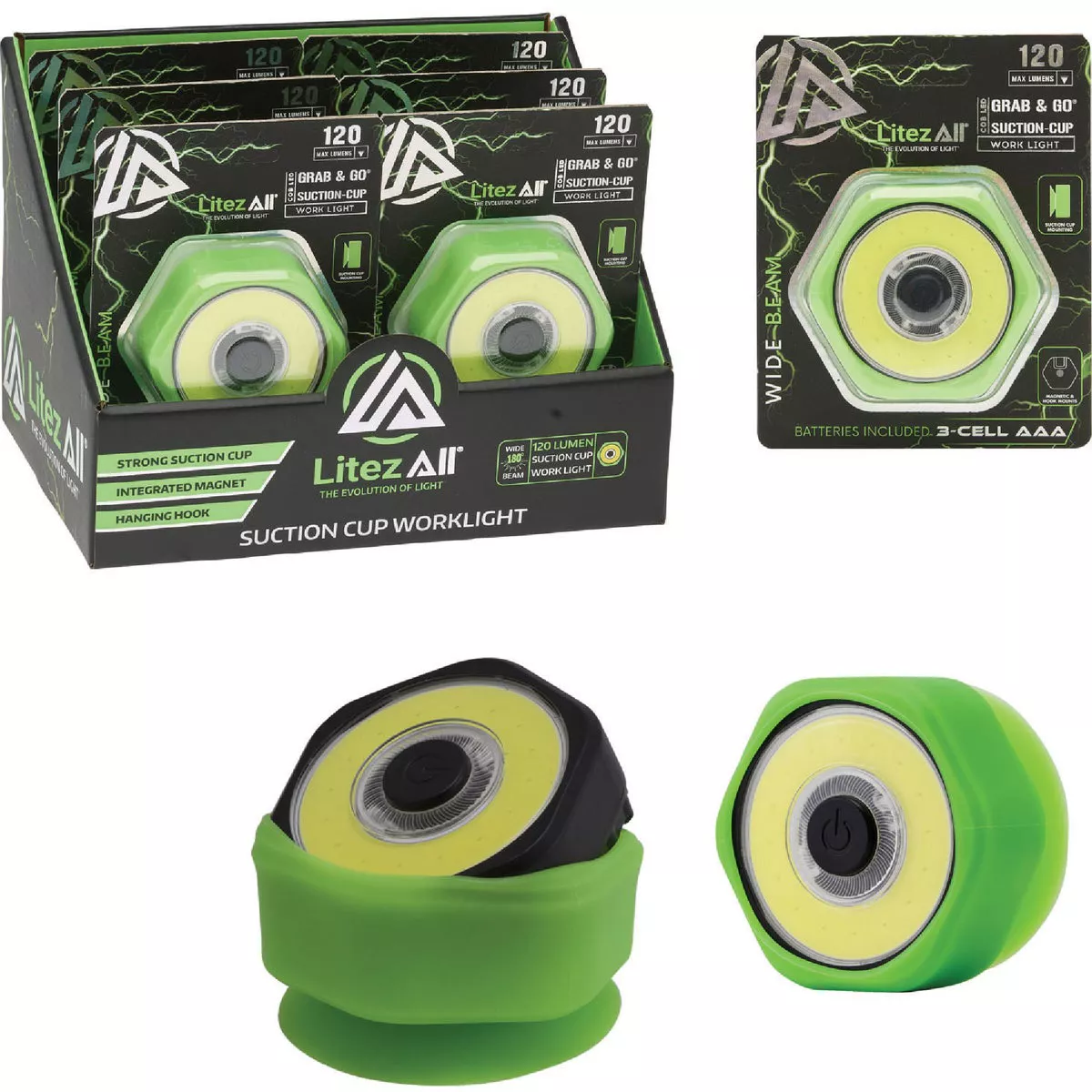 LitezAll COB LED Suction Cup Light