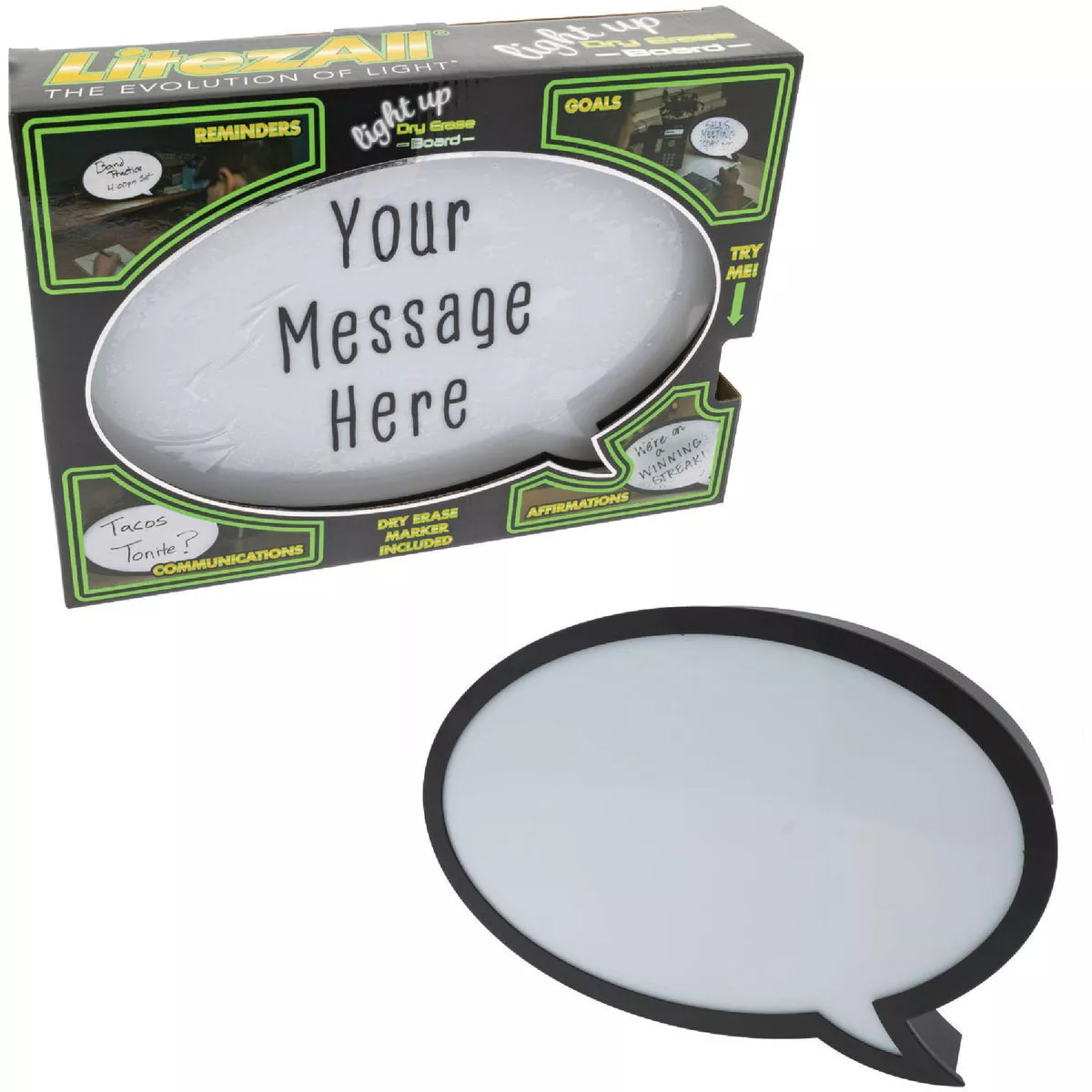LitezAll Illuminated Dry Erase Message Board
