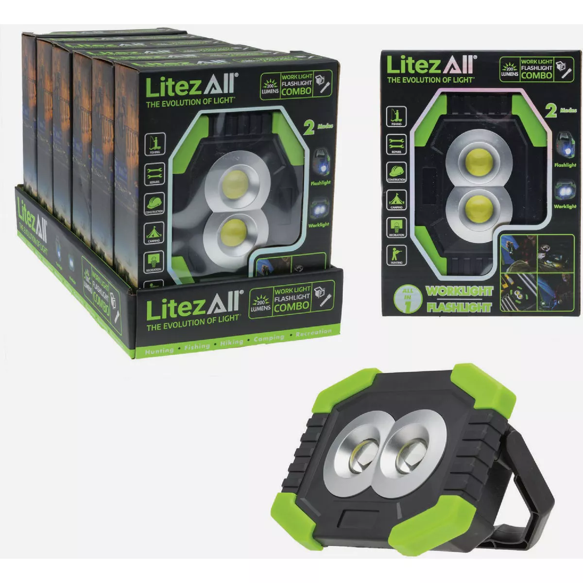 LitezAll Promier Products 500 Lm. LED Work Light & Flashlight