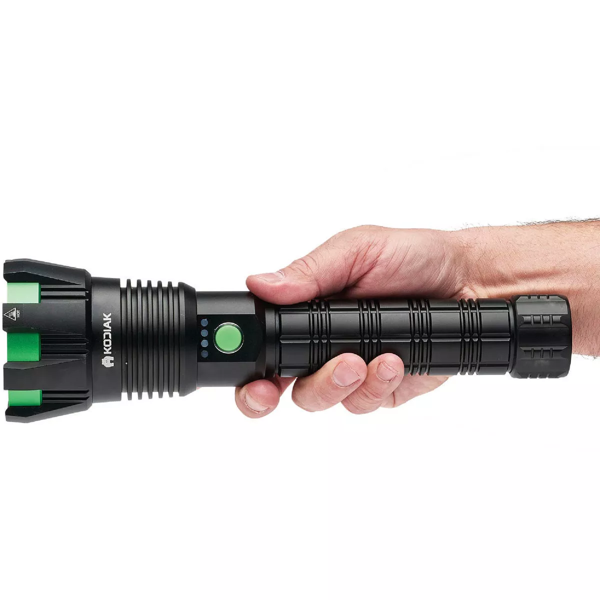 Kodiak Kolossus 15,000 Lm. Tactical Grade Rechargeable Flashlight