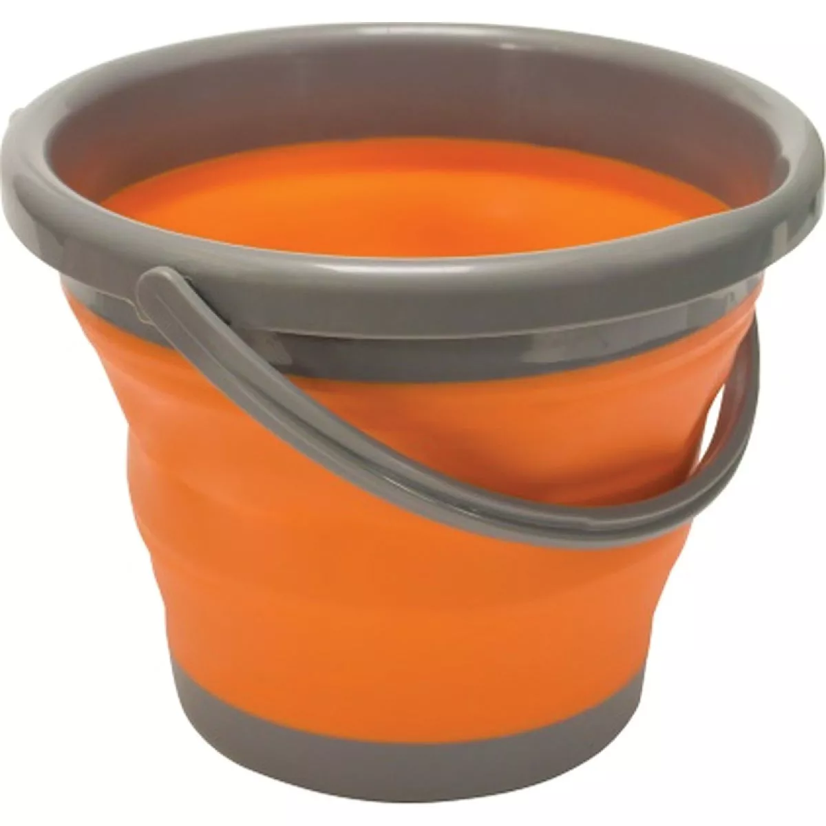 UST FlexWare 1.3 Gal. Orange Rubber Collapsible Bucket
