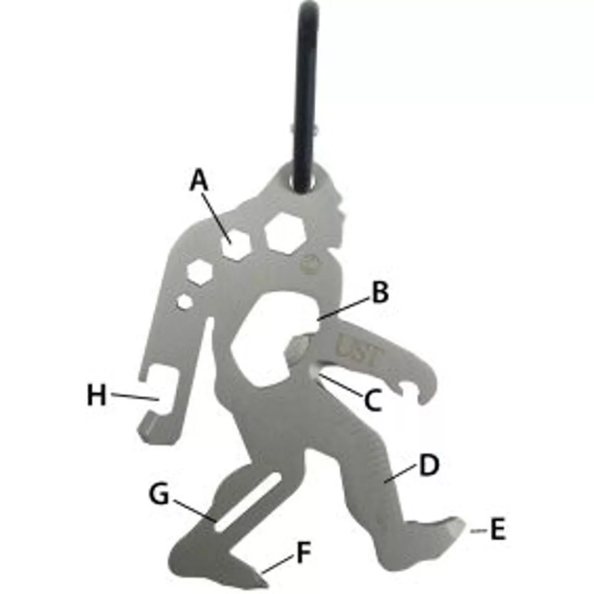 UST Sasquatch Tool a Long 8-In-1 Stainless Steel Multi-Tool