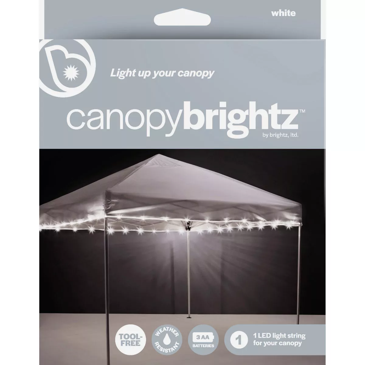 Brightz Canopybrightz 40 Ft. White LED Canopy Rope Light