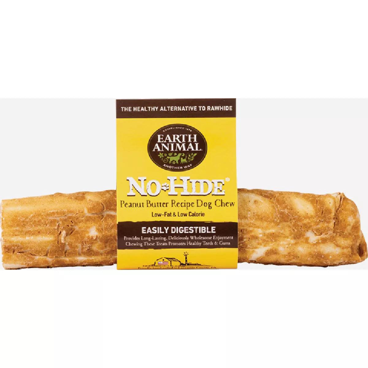 Earth Animal 7 In. No Hide Peanut Butter Chew Treat Bone