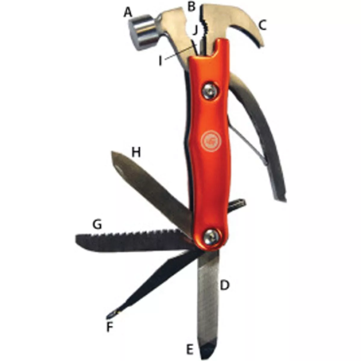 UST Hammer Beast 9-In-1 Orange Steel & Aluminum Multi-Tool-